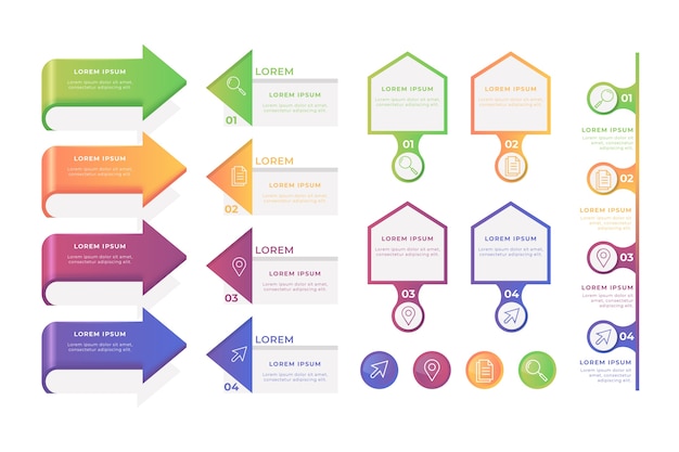 Infographic element collection concept