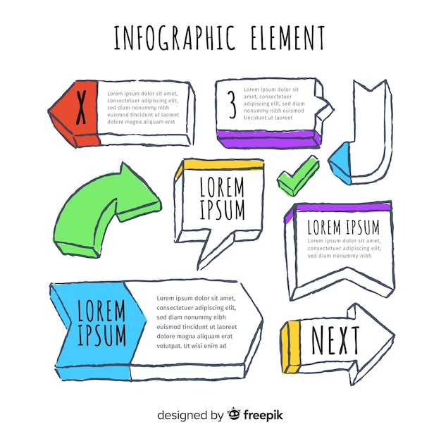 Infographic element collection