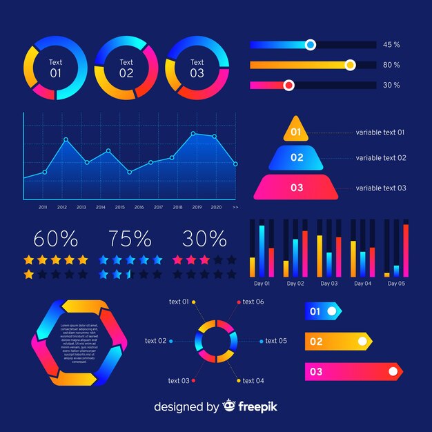 Infographic element collection