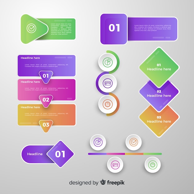 Infographic element collection