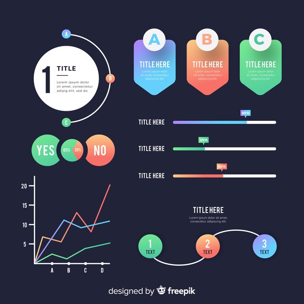 Infographic element collection