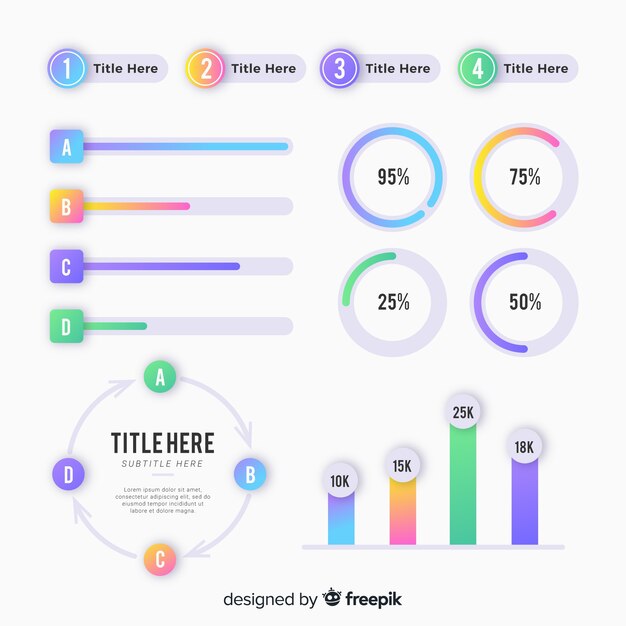 Infographic element collection