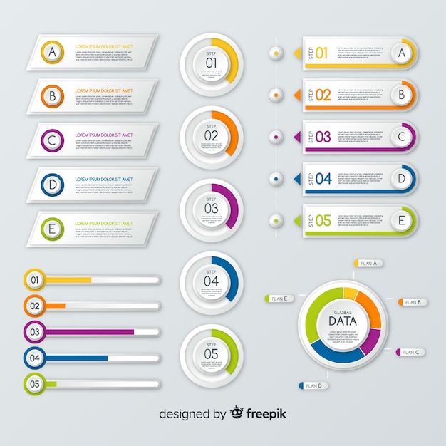 Infographic element collection