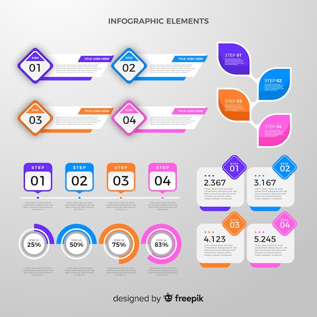 Infographic element collection