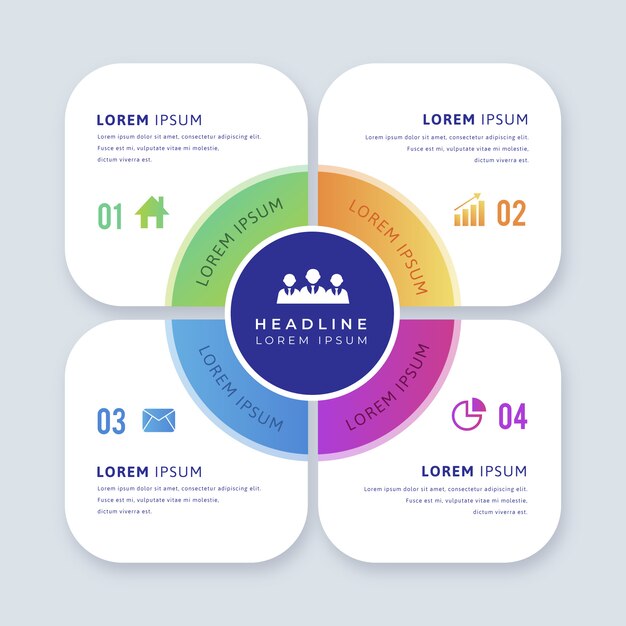 Infographic element with options