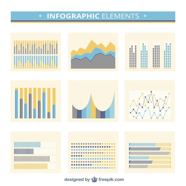 Free Vector infographic elements collection