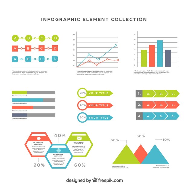 Infographic elements in flat design 