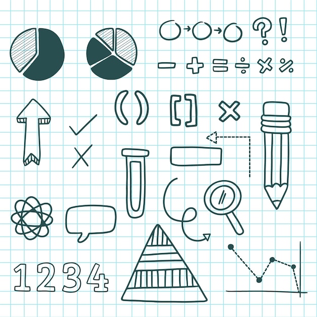 Infographic elements set for school classes