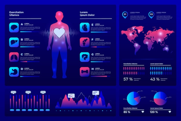 Free Vector infographic healthcare medical