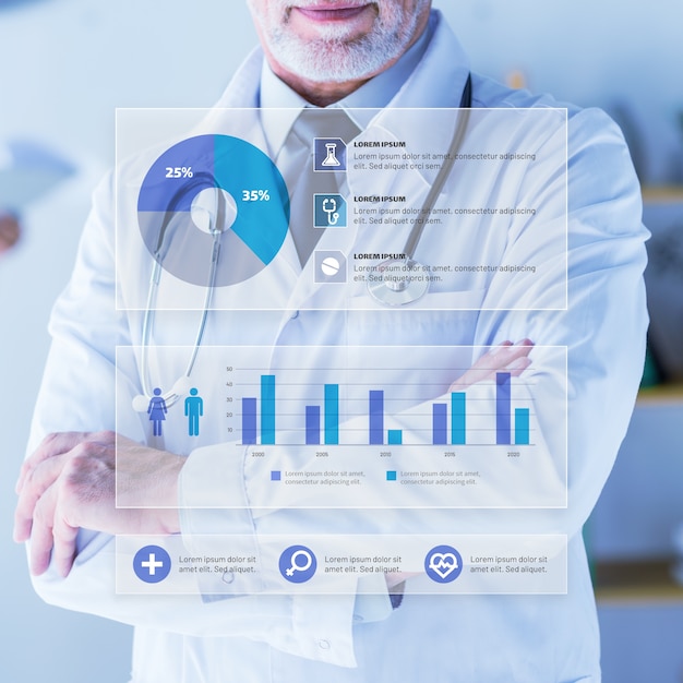 Infographic medical with image