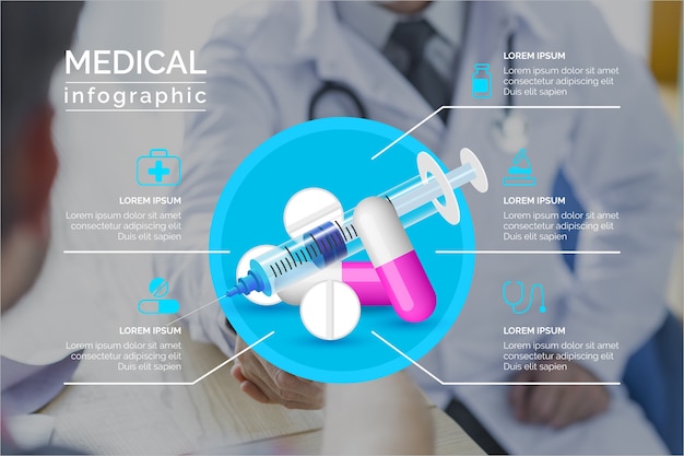 Infographic medical with image