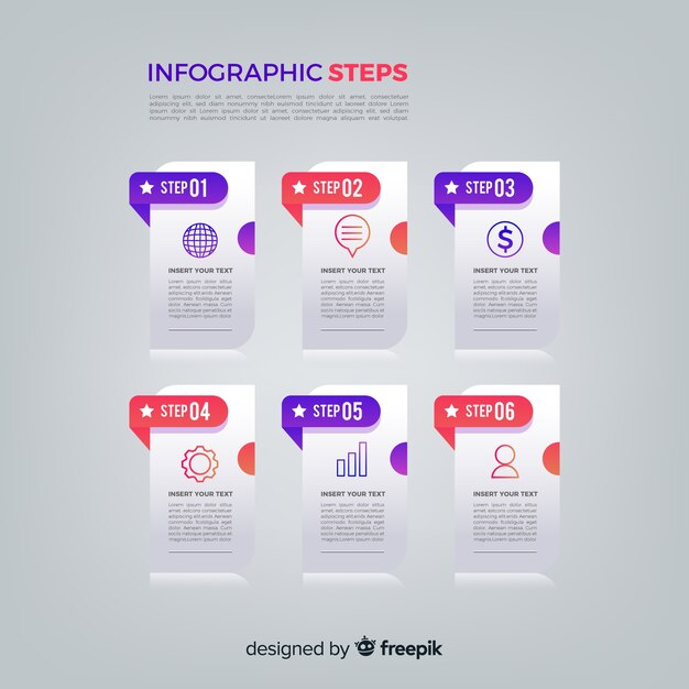 Infographic steps