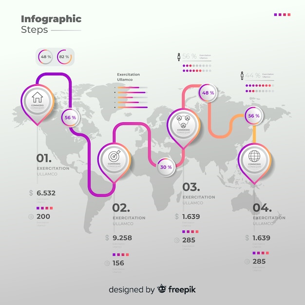 Infographic steps