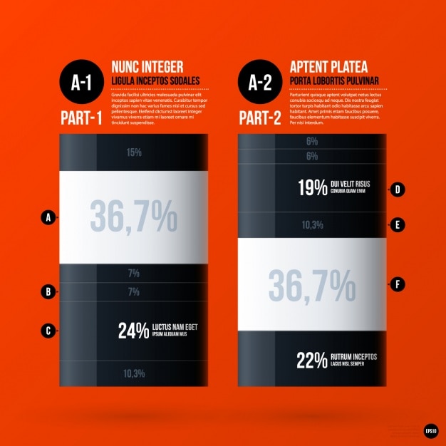 Free Vector infographic template design