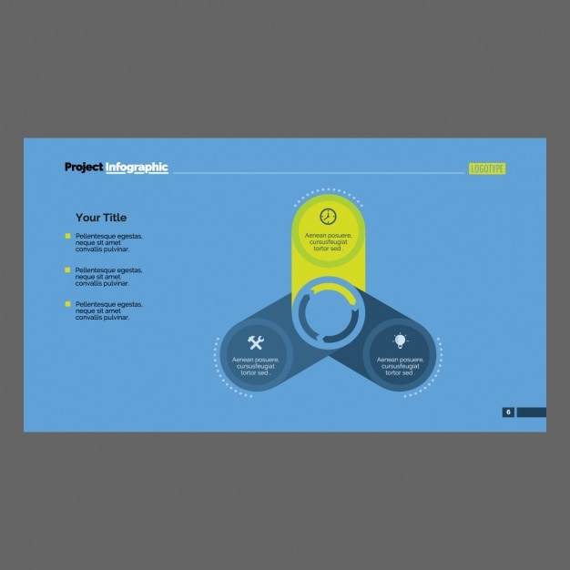 Free Vector infographic template design