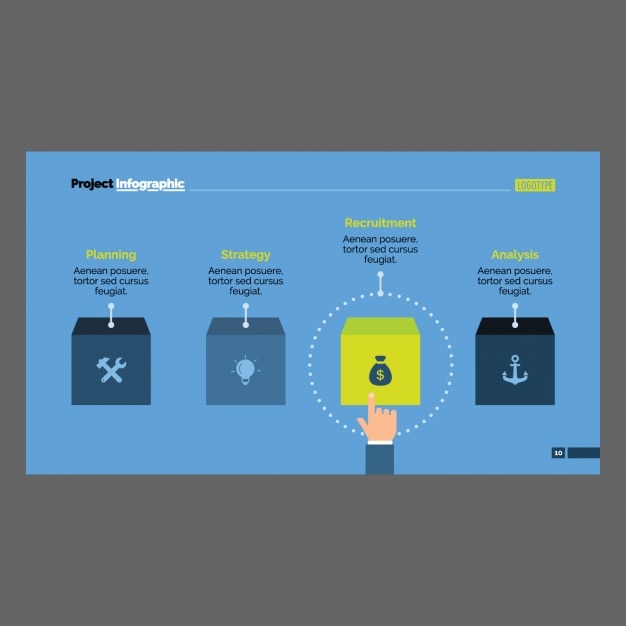 Free Vector infographic template design