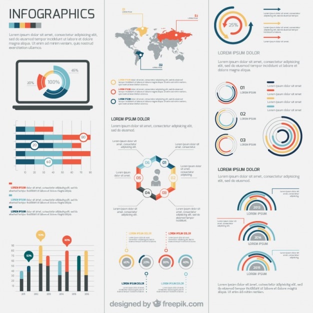 Free Vector infographic template