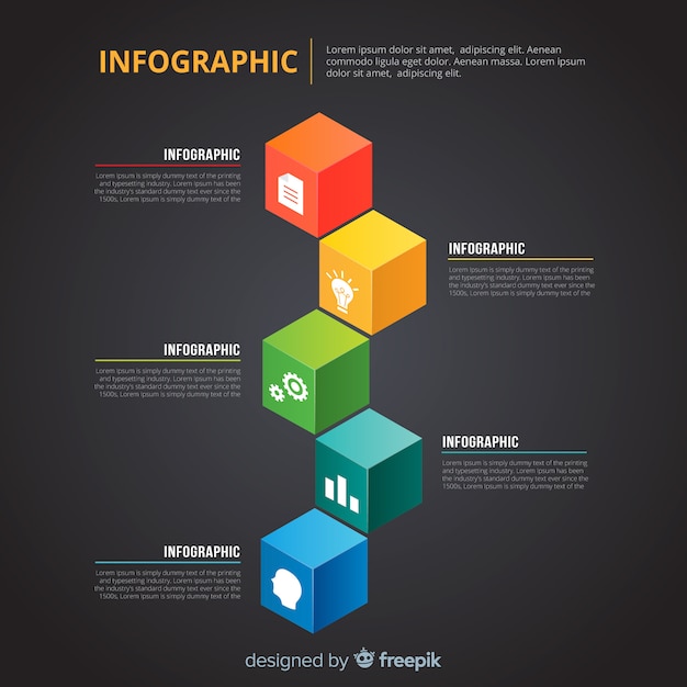 Free vector infographic template