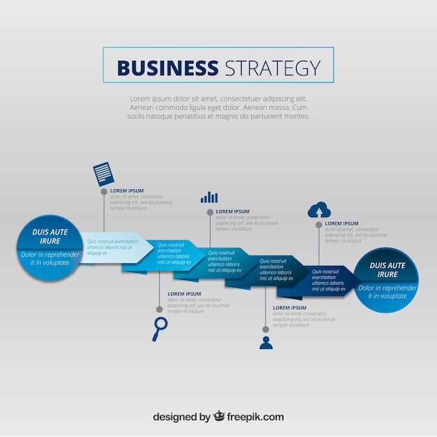 Free Vector infographic timeline concept