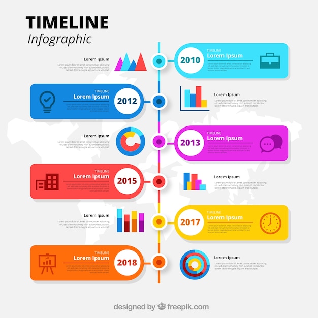 Infographic timeline concept