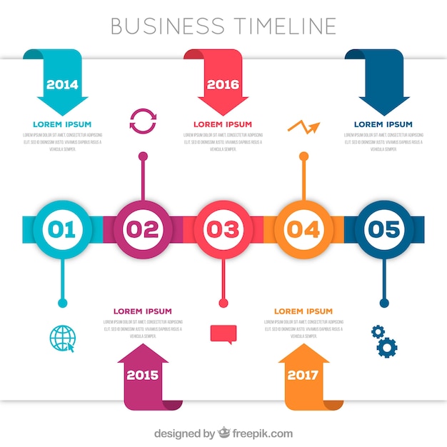 Infographic timeline concept