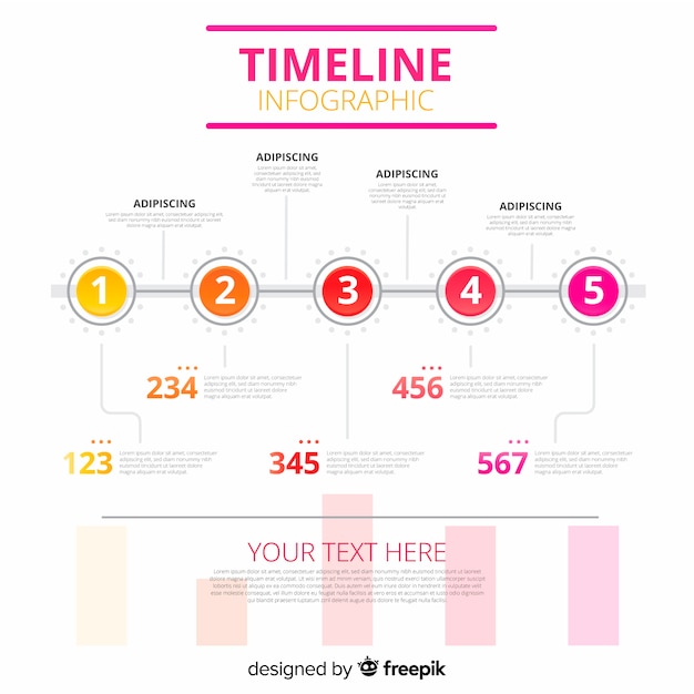 Infographic timeline concept