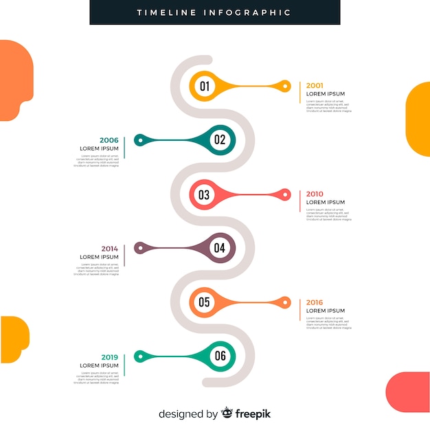 Infographic timeline concept