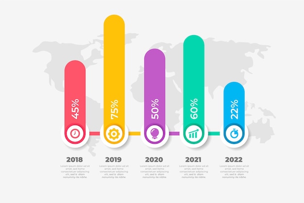 Infographic timeline design template