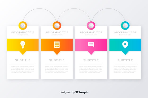 Infographic timeline template flat design