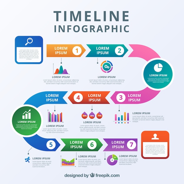 Infographic timeline template