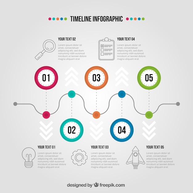 Infographic timeline template