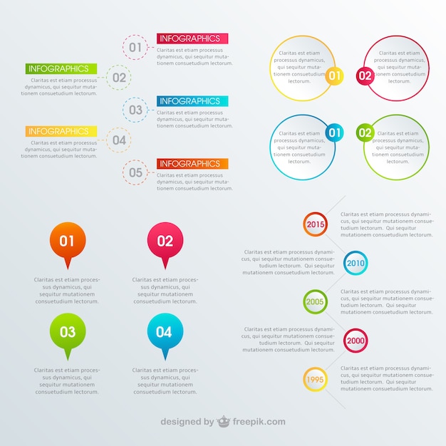 Infographic with colorful elements