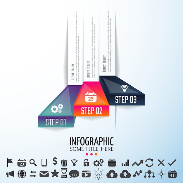 Free Vector infographics design template