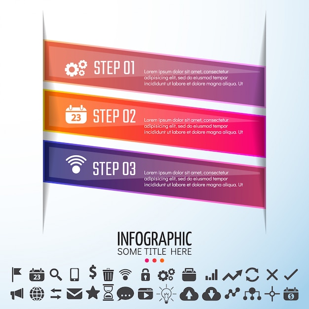 Free Vector infographics design template