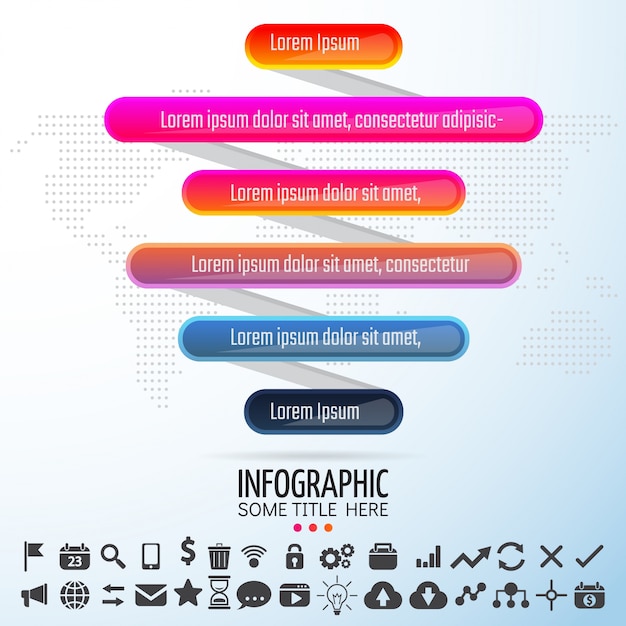 Free Vector infographics design template