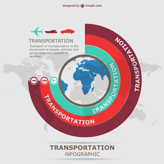 Information graphics transportation vector