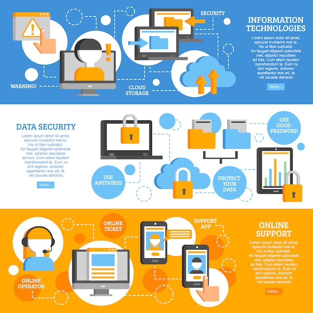 Information Technologies Horizontal Banners