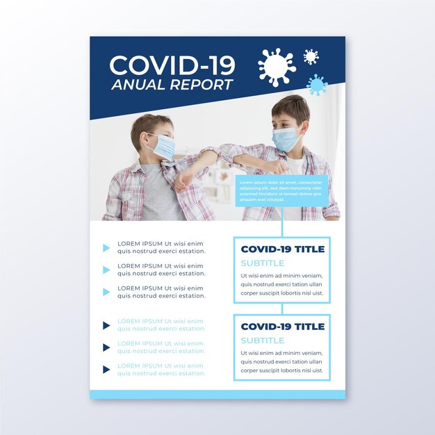 Informative coronavirus flyer template