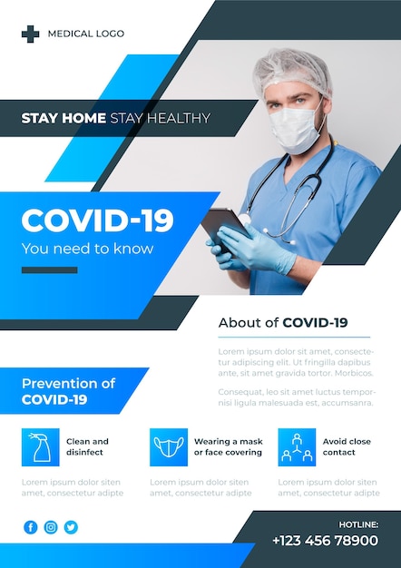 Informative coronavirus flyer