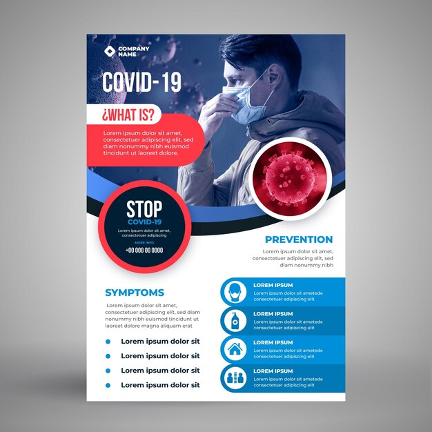 Informative coronavirus flyer