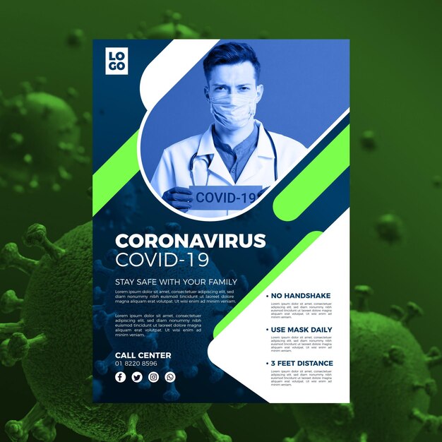 Informative coronavirus flyer