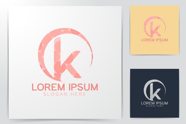 Initial letter k beauty, Modern Logo Ideas. Inspiration logo design. Template Vector Illustration. Isolated On White Background