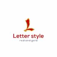 Free vector initial letter l logo type with japanese and chinese style design for company and business logos