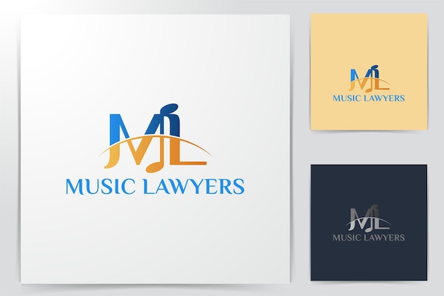 Initial letter M L Modern Logo Ideas. Inspiration logo design. Template Vector Illustration. Isolated On White Background