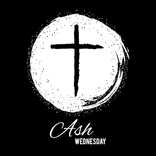 Free Vector ink ash wednesday