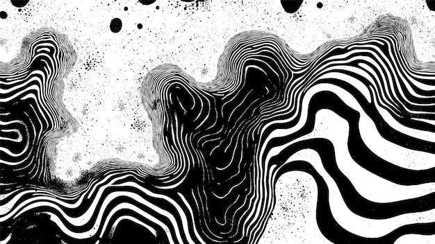 Free Vector ink brush fluid lines