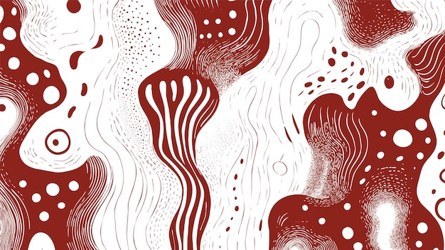 Free Vector ink brush marbling illustration