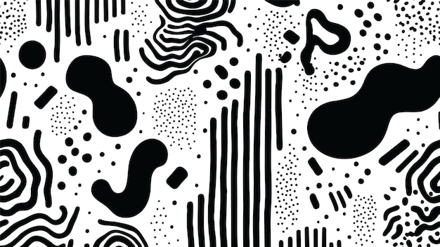 Free vector ink stroke pattern