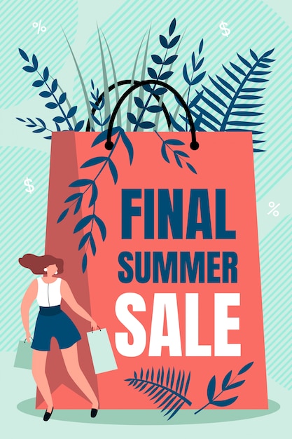 Inscription Final Summer Sale  Illustration