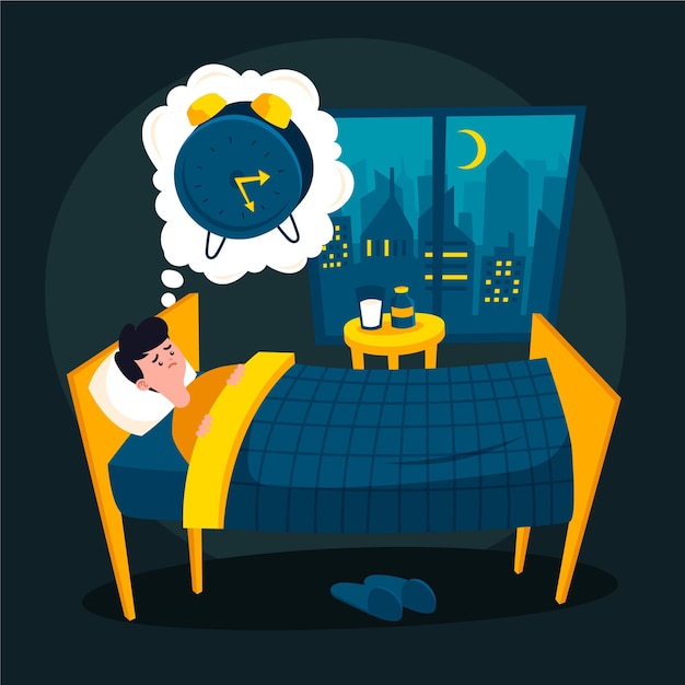 Free Vector insomnia concept